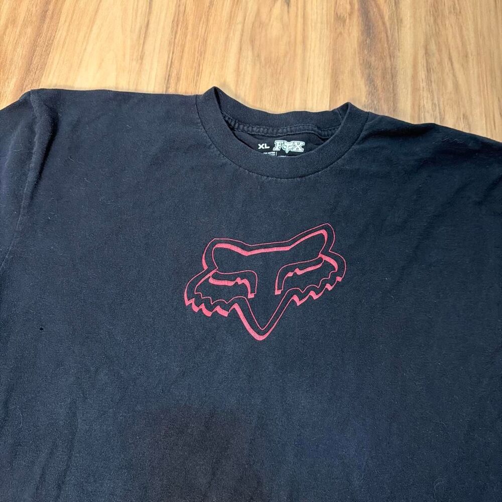 Y2K 2000’s Fox Motocross Black Center Hit Long Sleeve Men’s Size XL - Picture 2 of 6